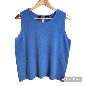 Venezia Jeans Clothing Co. Blue Tank Crop Top Womens 14/16 L/XL Business Casual